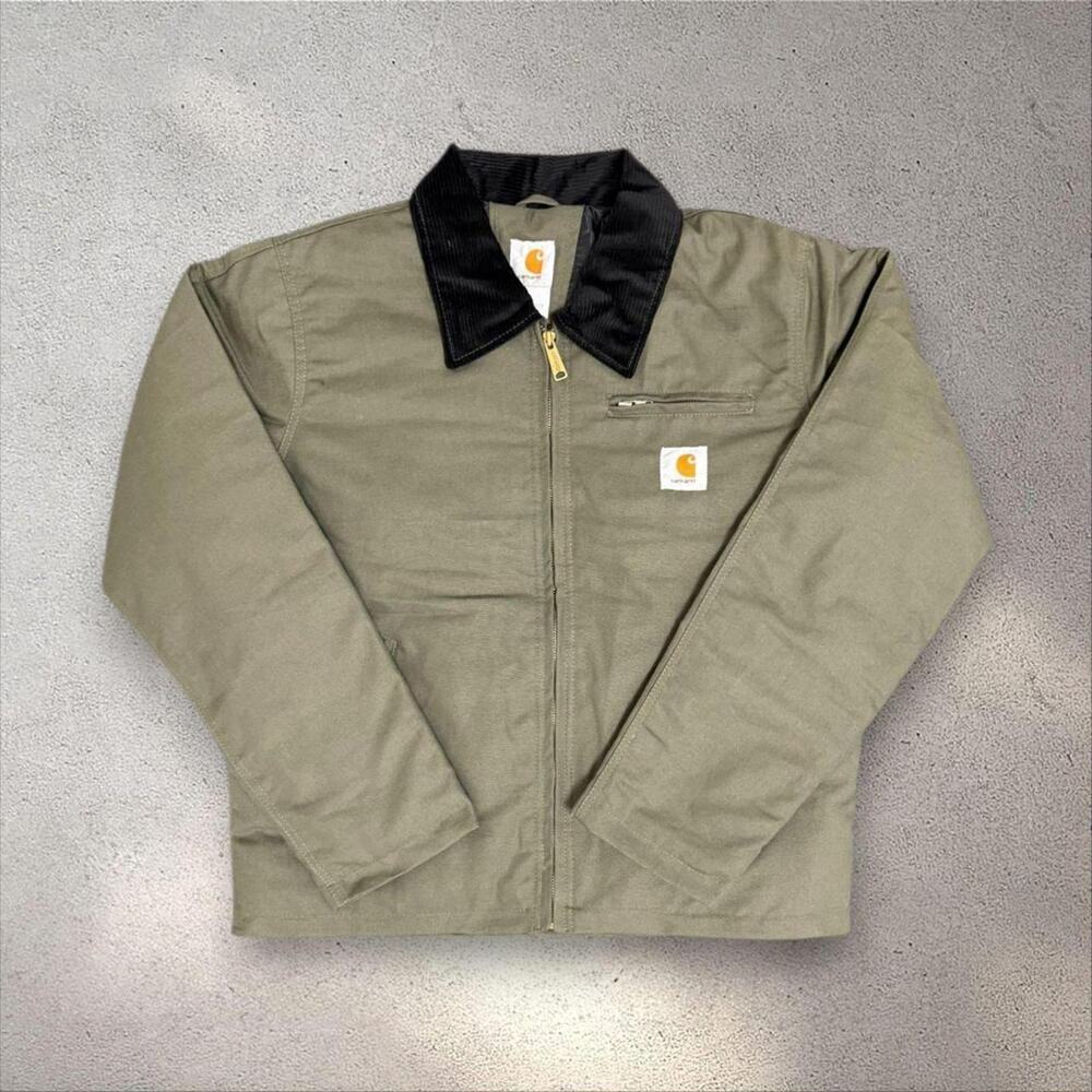 Carhartt Reworked Detroit Jacket L Full Zip Long Sleeve